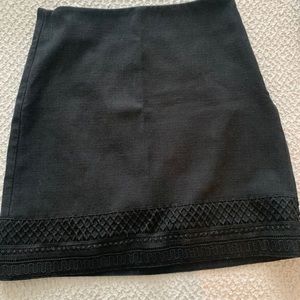 Black high waist skirt
